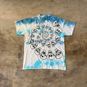 Liquid Blue Fibbonaci Skull Tee Mens size L